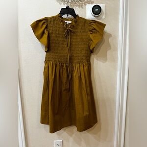 Moon River Smocked Tiered Midi Dress Size Small